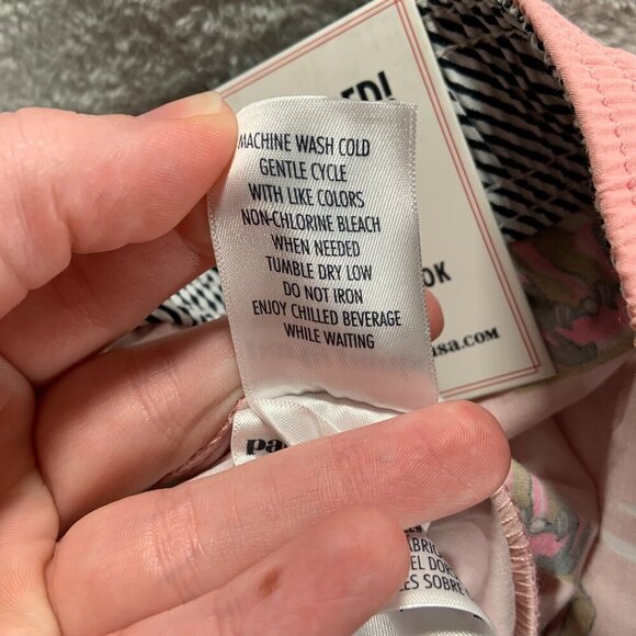 Party Pants Swim Trunks Men's Medium Peach Rollin Deep Shorts Sloth Beach Preppy - Picture 7 of 13